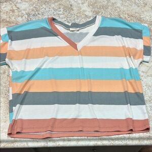 Eesome Multicolor Striped Blouse